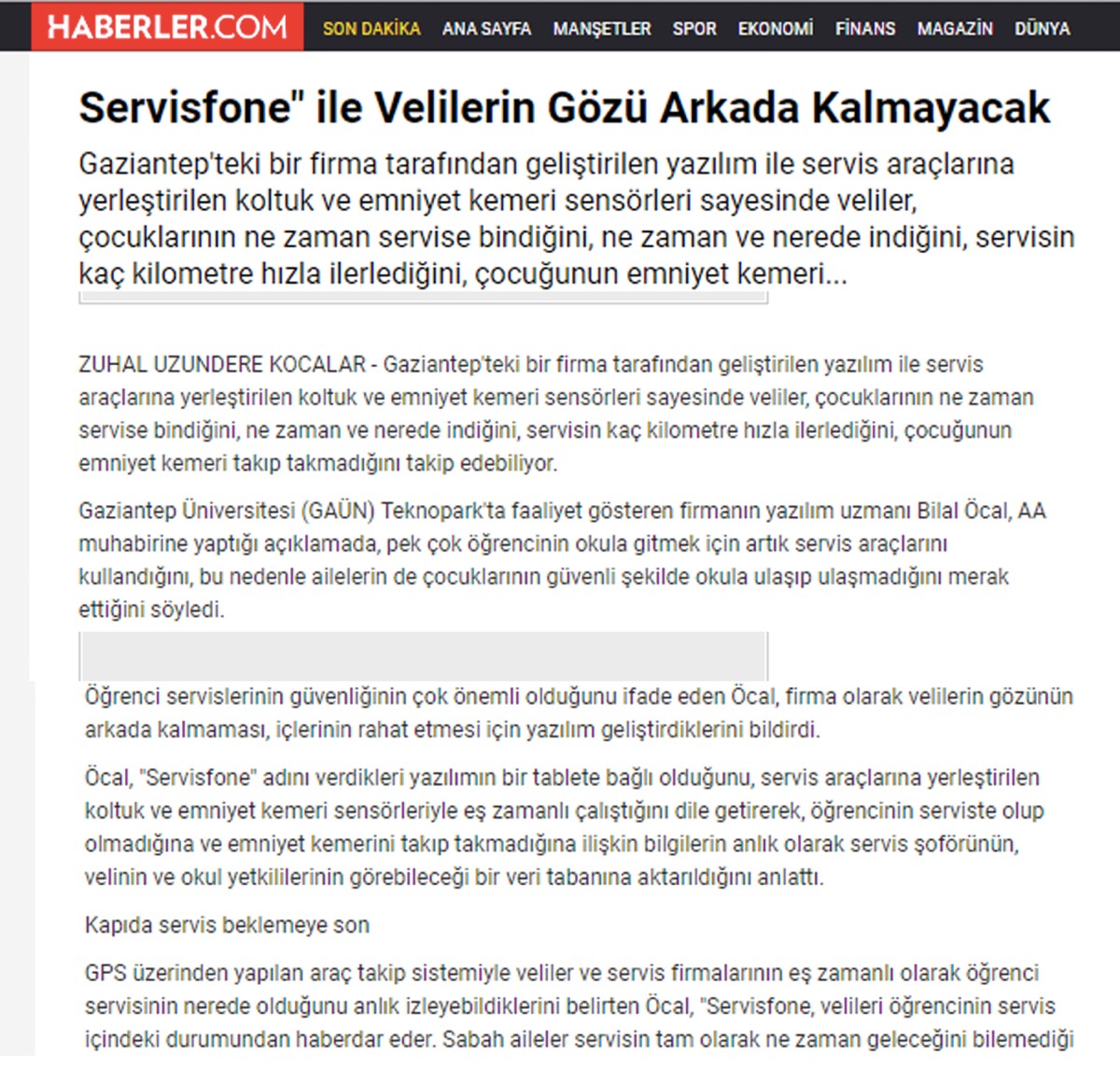 öğrenci servisi takip sistemi